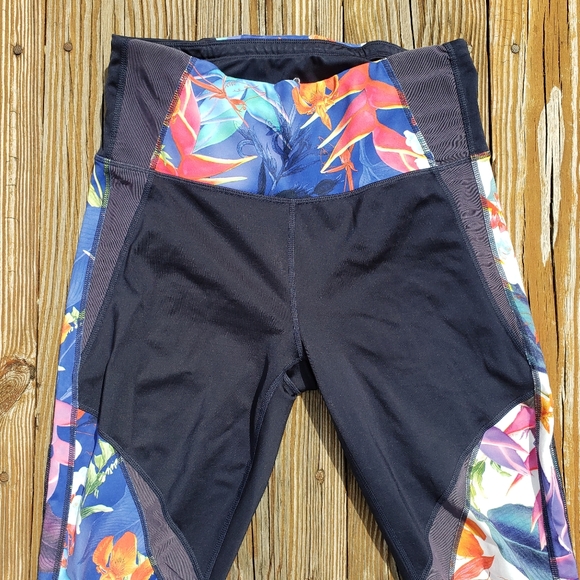 Athleta tropical leggings MT M Tall - Picture 2 of 8